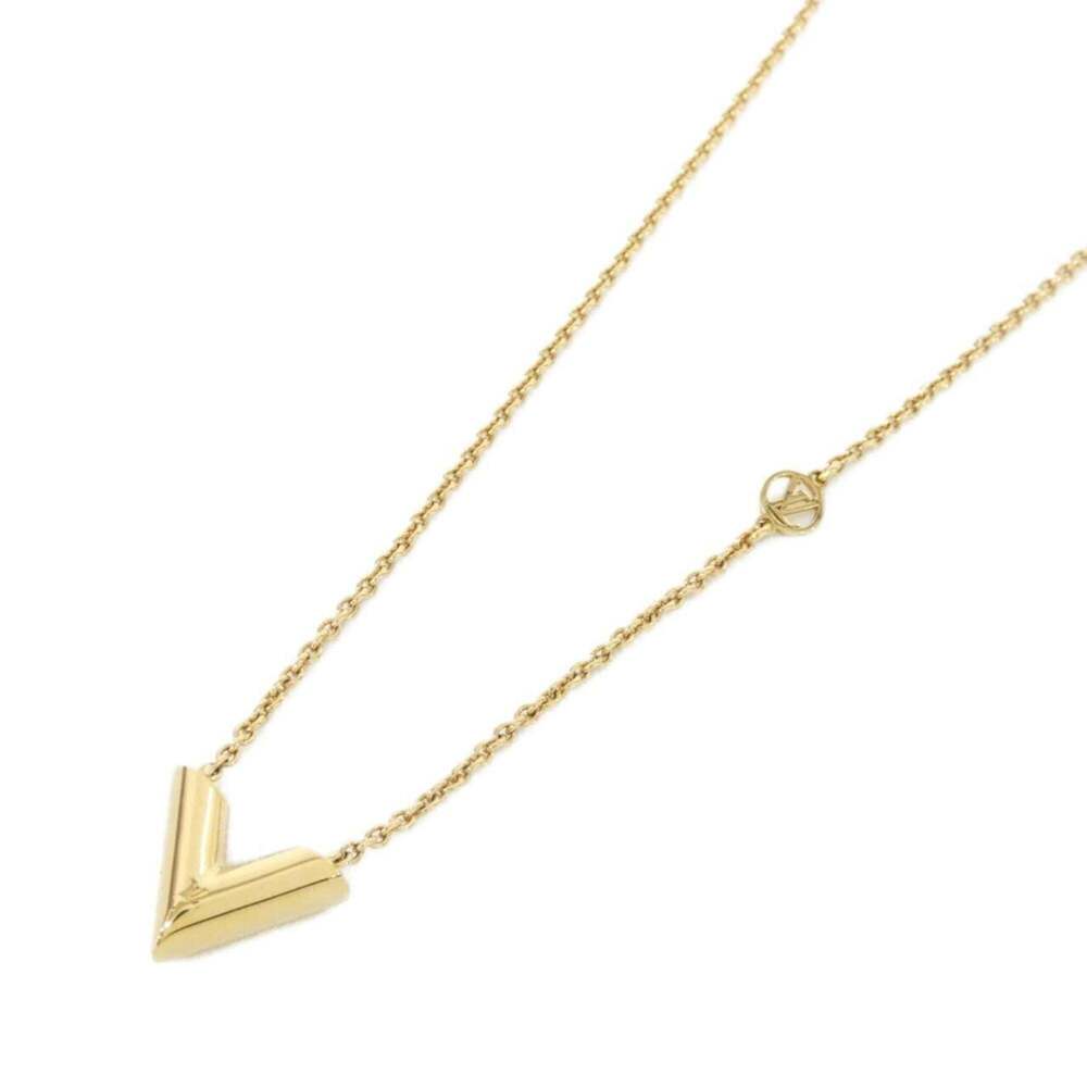 LOUIS VUITTON Gold Necklace - Picture 1 of 4